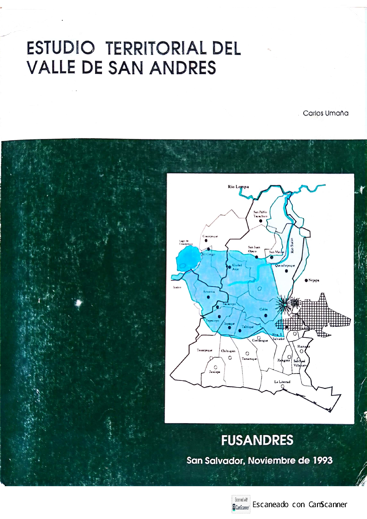 estudio territorial del valle de san andrés. fusandres. san salvador de 1993